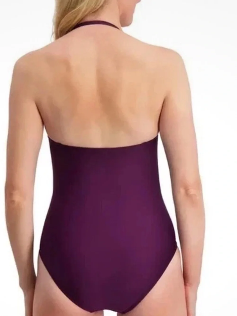 DKNY Women's One-Piece Removeable Cups Swimsuit, Purple, Size Medium, NWT - Picture 5 of 9